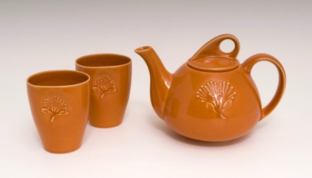 Pohutukawa Teapot and Beakers