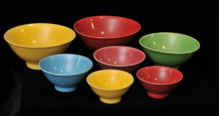 coloured bowls