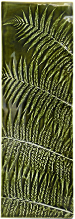 Wall Plaque Silver Fern left facing