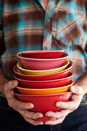 Bob Steiner with bowls