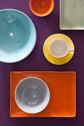 Colourful tableware