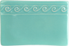 Sushi Style Plate with Wave pattern motif