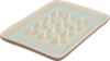 Soap dish with bumps