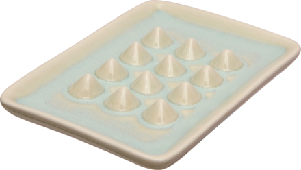 Soap dish with bumps